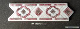 DK-606 Burdeos csempedekor-listelo
