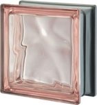PEGASUS metál ezüst élfestésű rózsaszín színű üvegtéglák
