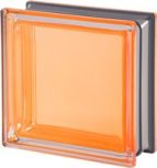 Narancssárga színű fényes felületű üvegtéglák