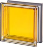 Sárga színű fényes felületű üvegtéglák